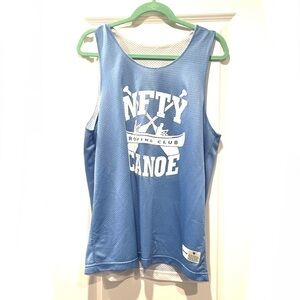Vintage sleeveless jersey tank, reversible